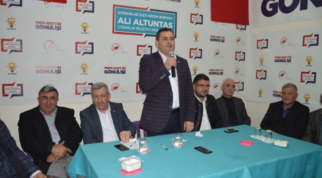 AK Parti Çobanlar Belediye Başkan Adayı Ali Altuntaş : Verdiğimiz sözleri yerine getirdik