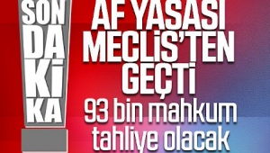 İnfaz yasası TBMM’den geçerek yasalaştı