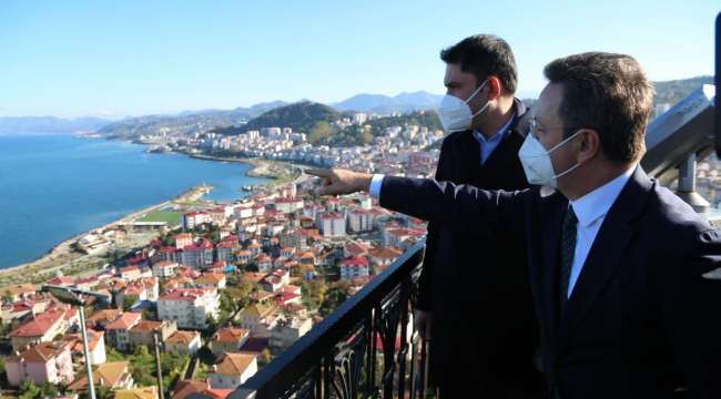 Bakan Kurum Giresun Dereli’de İncelemelerde Bulundu