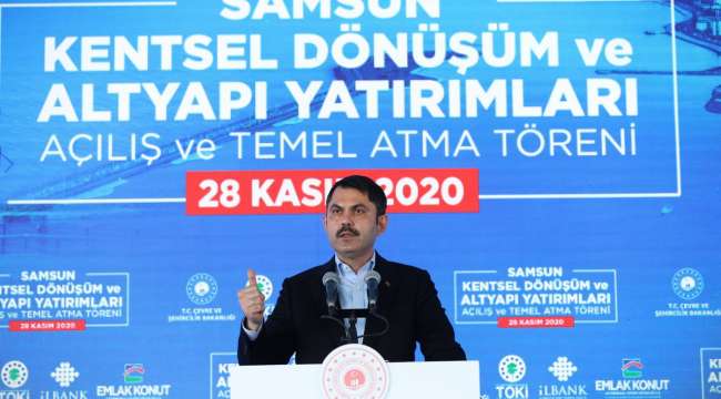 Bakan Kurum : Her Yıl 300 Bin Olmak Üzere 5 Yılda 1,5 Milyon Konutu Dönüştürüyoruz