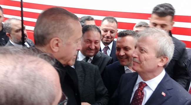 Mahmut Koçak, Cumhurbaşkanı Erdoğan ile miting öncesi görüştü