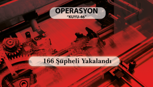 Kuyu-46 Operasyonu: 56 İlde 166 Şüpheli Yakalandı.