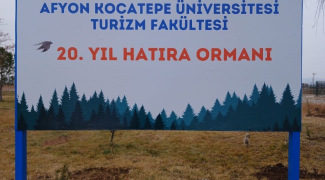 AKÜ Turizm Fakültesi’nden 20. Yıl Hatıra Ormanı