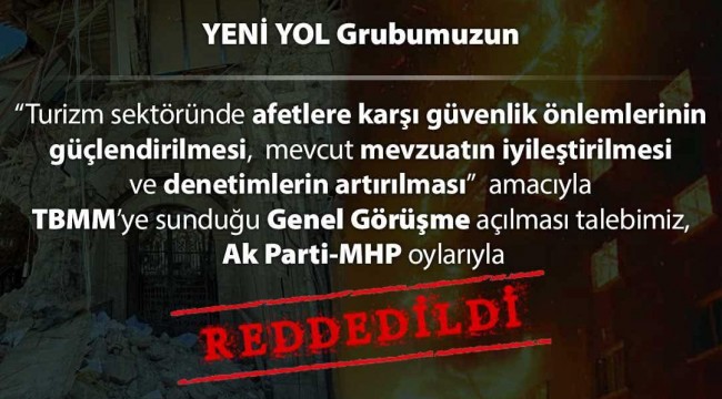 Gelecek Partisi Yozgat İl Başkanı Ömer Aydoğmuş: “Turizm Sektöründe Güvenlik Önlemleri Artırılmalı, AKP ve MHP Reddetti!”