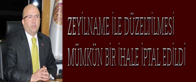 Belediye’den ‘ihalede usulsüzlük’ haberlerine açıklama