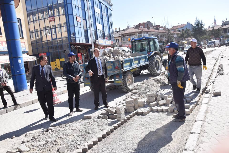 Bozkurt, yol çalışmalarını denetledi